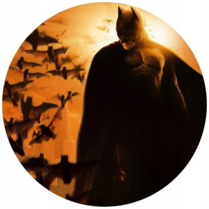 Opłatek Na Tort 20cm Batman Twój Napis Imię Gratis