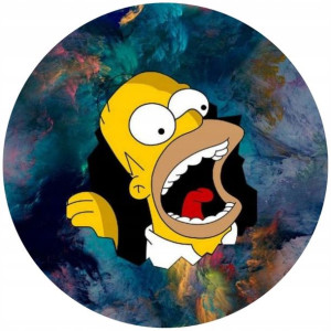 Opłatek Na Tort 20cm Simpsonowie Twój Napis Gratis