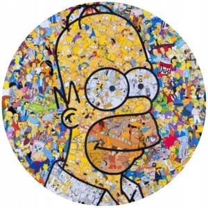 Opłatek Na Tort 20cm Simpsonowie Twój Napis Gratis