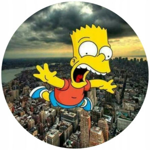 Opłatek Na Tort 20cm Simpsonowie Twój Napis Gratis