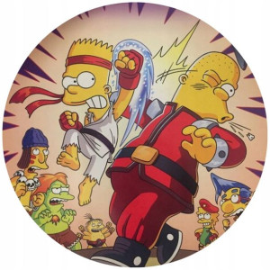 Opłatek Na Tort 20cm Simpsonowie Twój Napis Gratis
