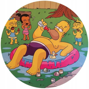 Opłatek Na Tort 20cm Simpsonowie Twój Napis Gratis
