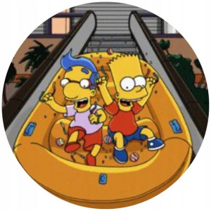 Opłatek Na Tort 20cm Simpsonowie Twój Napis Gratis