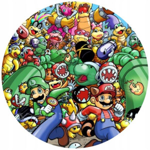 Opłatek Na Tort 20cm Super Mario Twój Napis Gratis