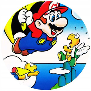 Opłatek Na Tort 20cm Super Mario Twój Napis Gratis