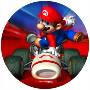 Opłatek Na Tort 20cm Super Mario Twój Napis Gratis