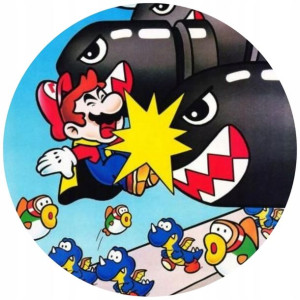 Opłatek Na Tort 20cm Super Mario Twój Napis Gratis
