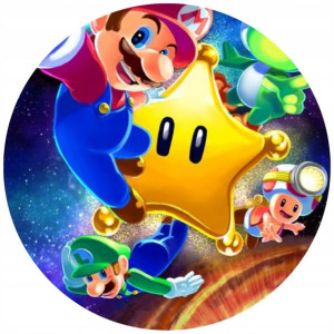 Opłatek Na Tort 20cm Super Mario Twój Napis Gratis