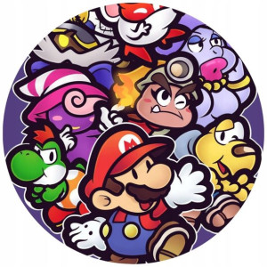 Opłatek Na Tort 20cm Super Mario Twój Napis Gratis
