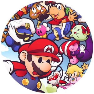 Opłatek Na Tort 20cm Super Mario Twój Napis Gratis