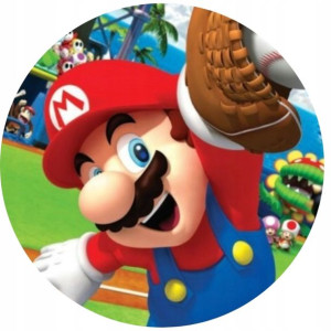 Opłatek Na Tort 20cm Super Mario Twój Napis Gratis