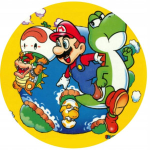 Opłatek Na Tort 20cm Super Mario Twój Napis Gratis
