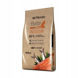 Fitmin cat Purity Indoor kot niewychodzący 400 g