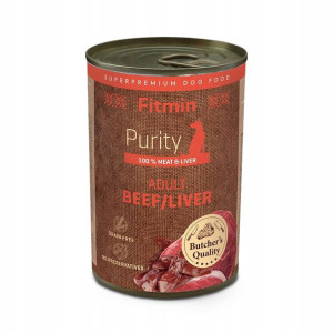 Fitmin dog Purity karma psa wołowina wątróbka 400g