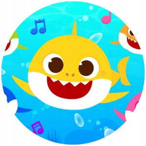 Opłatek Na Tort 20cm Baby Shark Twój Napis Gratis