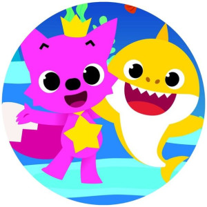Opłatek Na Tort 20cm Baby Shark Twój Napis Gratis