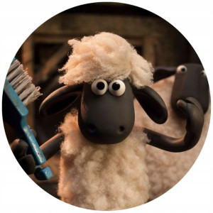 Opłatek Na Tort 20cm Baranek Shaun Twój Napis