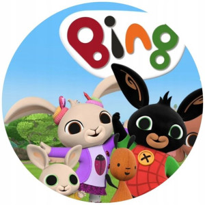 Opłatek Na Tort 20cm Królik Bing Twój Napis Gratis