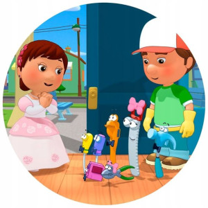 Opłatek Na Tort 20cm H2o Handy Manny Twój Napis
