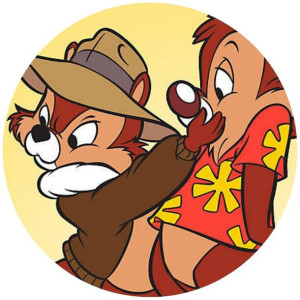 Opłatek Na Tort 20cm Chip I Dale Twój Napis Gratis