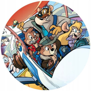 Opłatek Na Tort 20cm Chip I Dale Twój Napis Gratis