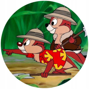 Opłatek Na Tort 20cm Chip I Dale Twój Napis Gratis