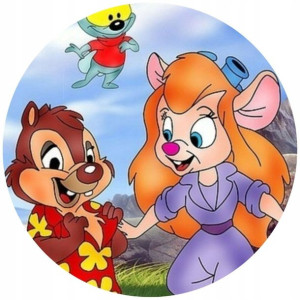 Opłatek Na Tort 20cm Chip I Dale Twój Napis Gratis