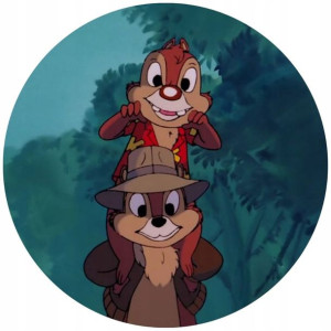 Opłatek Na Tort 20cm Chip I Dale Twój Napis Gratis