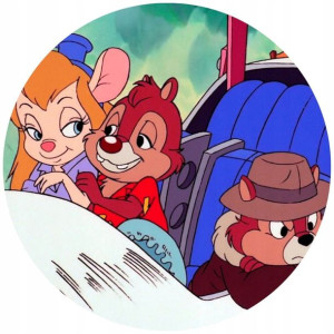 Opłatek Na Tort 20cm Chip I Dale Twój Napis Gratis