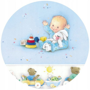 Opłatek Na Tort 20cm Chrzest Święty Twój Napis