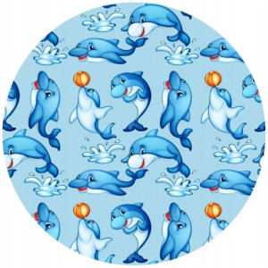 Opłatek Na Tort 20cm Delfin Twój Napis Imię Ocean