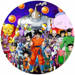 Opłatek Na Tort 20cm Dragon Ball Super Twój Napis