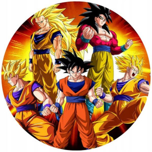 Opłatek Na Tort 20cm Dragon Ball Manga Twój Napis