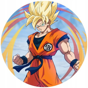 Opłatek Na Tort 20cm Dragon Ball Manga Twój Napis