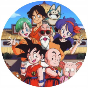 Opłatek Na Tort 20cm Dragon Ball Manga Twój Napis
