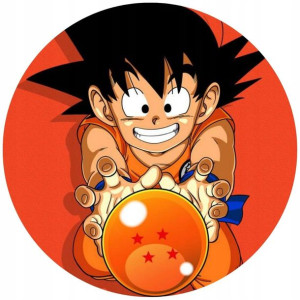 Opłatek Na Tort 20cm Dragon Ball Manga Twój Napis