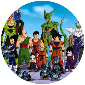 Opłatek Na Tort 20cm Dragon Ball Manga Twój Napis