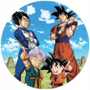 Opłatek Na Tort 20cm Dragon Ball Manga Twój Napis