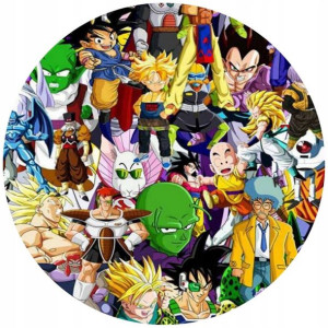 Opłatek Na Tort 20cm Dragon Ball Manga Twój Napis
