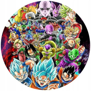 Opłatek Na Tort 20cm Dragon Ball Manga Twój Napis