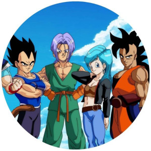 Opłatek Na Tort 20cm Dragon Ball Manga Twój Napis