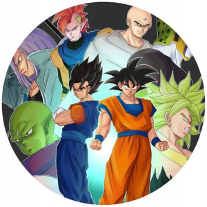 Opłatek Na Tort 20cm Dragon Ball Manga Twój Napis