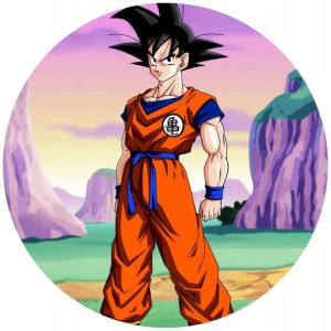 Opłatek Na Tort 20cm Dragon Ball Anime Twój Napis