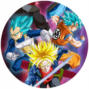 Opłatek Na Tort 20cm Dragon Ball Anime Twój Napis