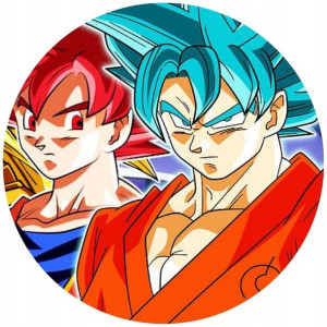 Opłatek Na Tort 20cm Dragon Ball Z Son Twój Napis