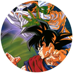 Opłatek Na Tort 20cm Dragon Ball Z Goku Twój Napis