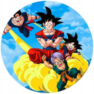 Opłatek Na Tort 20cm Dragon Ball Z Goku Twój Napis