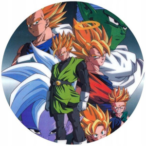 Opłatek Na Tort 20cm Dragon Ball Z Goku Twój Napis
