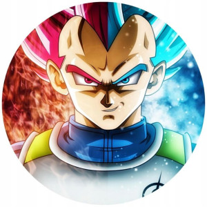 Opłatek Na Tort 20cm Dragon Ball Z Goku Twój Napis