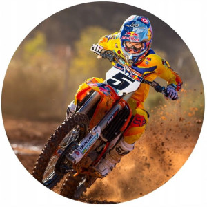 Opłatek Na Tort 20cm Cross Motor Twój Napis Gratis